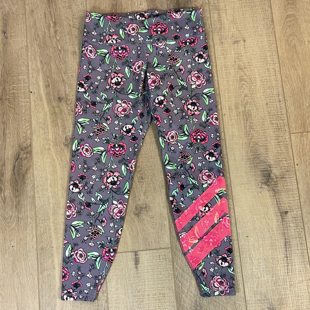 Old Navy Active Gray Orange Athletic Leggings Sz S
